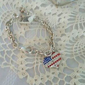 Silver tone bracelet